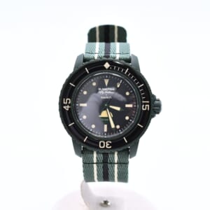 ブランパン Swatch x Blancpain グリーンアビス 黒文字盤 CE/AT S035G100
