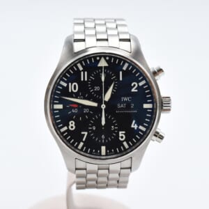 IWC パイロットクロノグラフ 黒文字盤 SS/AT IW377710