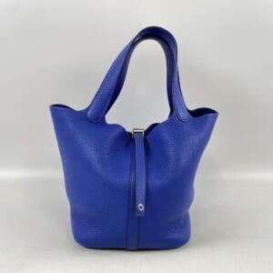エルメス ピコタンMM ブルーロワイヤル SV金具 U刻印