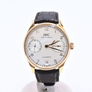 IWC ポルトギーゼ オートマティック 7デイズ シルバー文字盤 750×革/AT IW500701