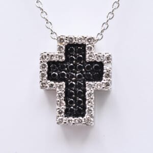 ポンテヴェキオ ダイヤモンドイニシャルS ネックレス K18WG 0.19ct