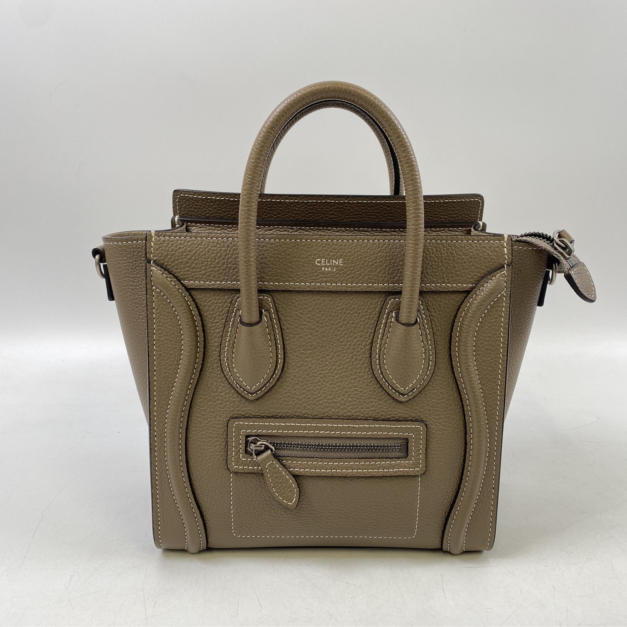 CELINE セリーヌ(新ロゴ) ラゲージ ナノショッパー スリ セリーヌ ラゲージ ナノ ショッパー スリ カーフスキン 189243DRU.09SO