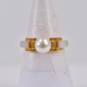 タサキ K18 パール リング 6.2mm