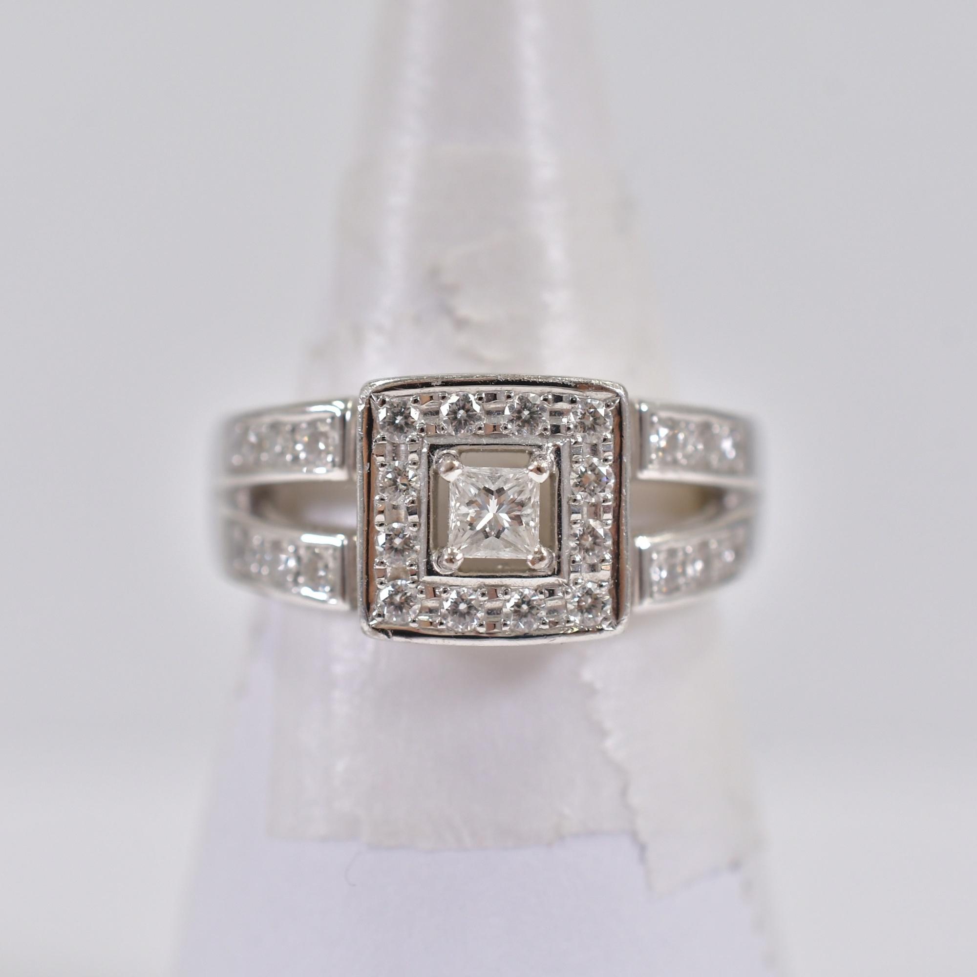 タサキ Au750 メレ リング 0.48ct Bランク