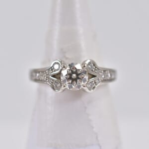 カルティエ バレリーナ ソリテール ダイヤ リング Pt950 0.60ct #48