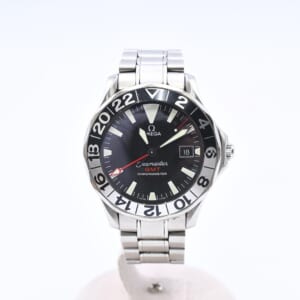 オメガ シーマスター GMT 黒文字盤 SS/AT 2234.50.00