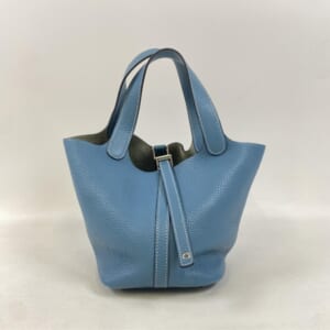 エルメス ピコタンロックMM ブルージーン トリヨン SV金具 ◻︎B刻印