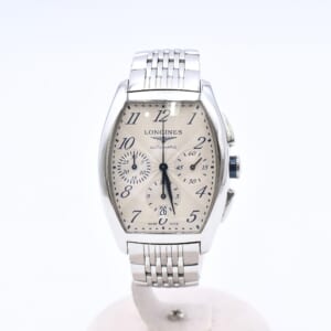 ロンジン エヴィデンツァ シルバー文字盤 AT/SS L2.643.4
