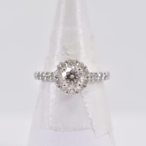 グラフ アイコン ダイヤリング Au750WG 0.50ct F/VVS2/VG/N