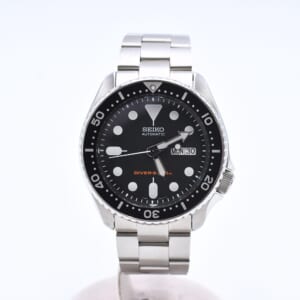 セイコー ダイバーズウォッチ 黒文字盤 SS/AT SKX007　7S26-0020