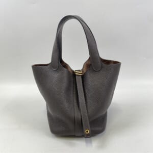 エルメス ピコタンMM ブラウン トリヨン GD金具 D刻印