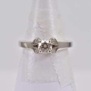 カルティエ バレリーナ ソリテール ダイヤ リング Pt950 0.34ct #50