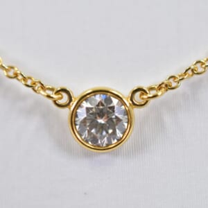 ティファニー バイザヤード ネックレス 0.21ct 750