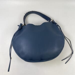 ロエベ フォーチュン ホーボー 3WAY ショルダーバッグ ネイビー レザー