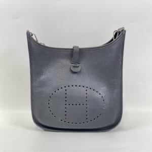 エルメス エブリンPM ショルダーバッグ ブラック トリヨンクレマンス □L刻印 SV金具