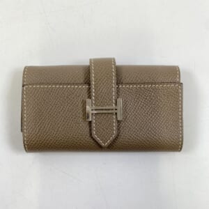 エルメス ベアンスフレ キーケース エトゥープ エプソン W刻印 SV金具