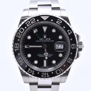 ロレックス GMTマスター 黒文字盤 SS/AT 116710LN