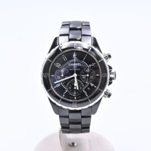 シャネル J12 クロノグラフ 黒文字盤 CE×SS/AT H0940