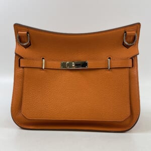 エルメス エルメス ジプシエール28 トリヨン SV金具 オレンジ □N刻印