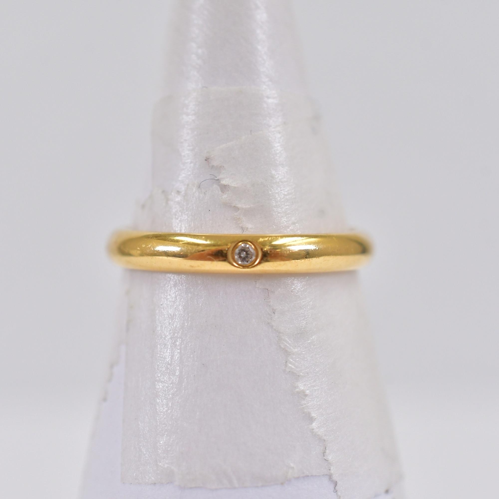 【美品】カルティエ 1895 ウェディングリング 1Pダイヤ Au750 ケース カルティエ 1895 1Pダイヤ ウェディングリング Au750 買取実績【買取日