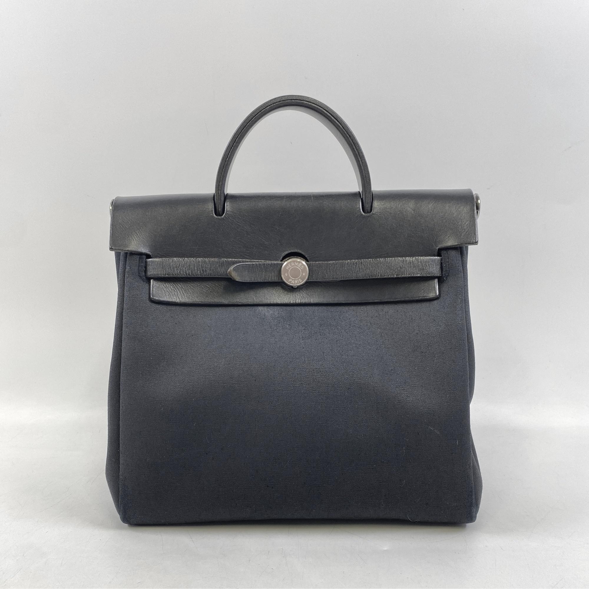 エルメス エールバッグ アドPM 黒 トワルオフィシエ×ヴァッシュ 