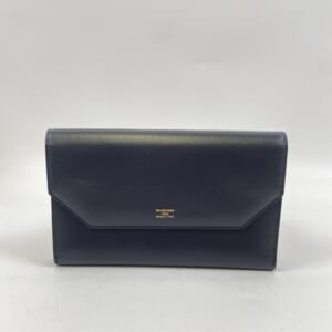 バレンシアガ エンベロープ スリムロングウォレット 黒 レザー 743220