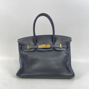 エルメス バーキン30 ブラック トリヨンクレマンス GD金具 □N刻印