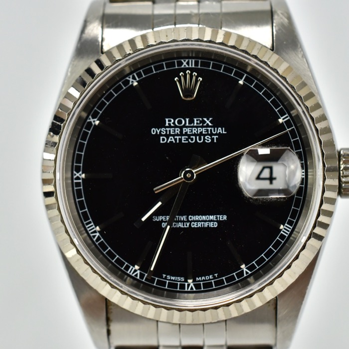 ロレックス デイトジャスト 16234 SS×WG AT 黒文字盤 買取実績【買取日