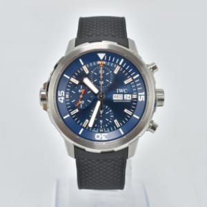 IWC アクアタイマー クロノグラフ エクスペディション ジャック=イヴ・クスト 青文字盤 SS×ラバー AT IW376805 買取実績