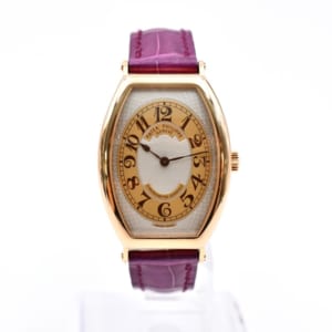 パテック フィリップ ゴンドーロ シルバー文字盤 PG×革 AT 5098R-001 買取実績【買取日：2023年7月30日】