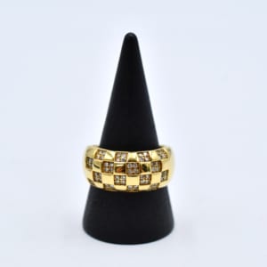 K18 メレダイヤ リング 0.38ct