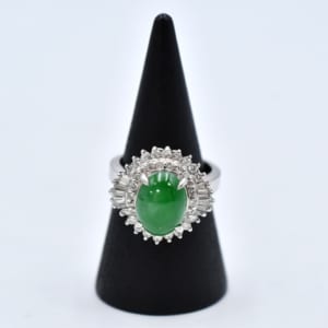 Pt900 色石 メレダイヤ リング 0.792ct 買取実績【買取日：2023年5月7日】