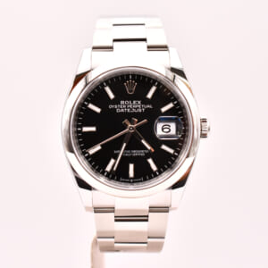 ロレックス デイトジャスト 黒文字盤 オイスター SS/AT 126200 買取実績【買取日：2024年4月5日】