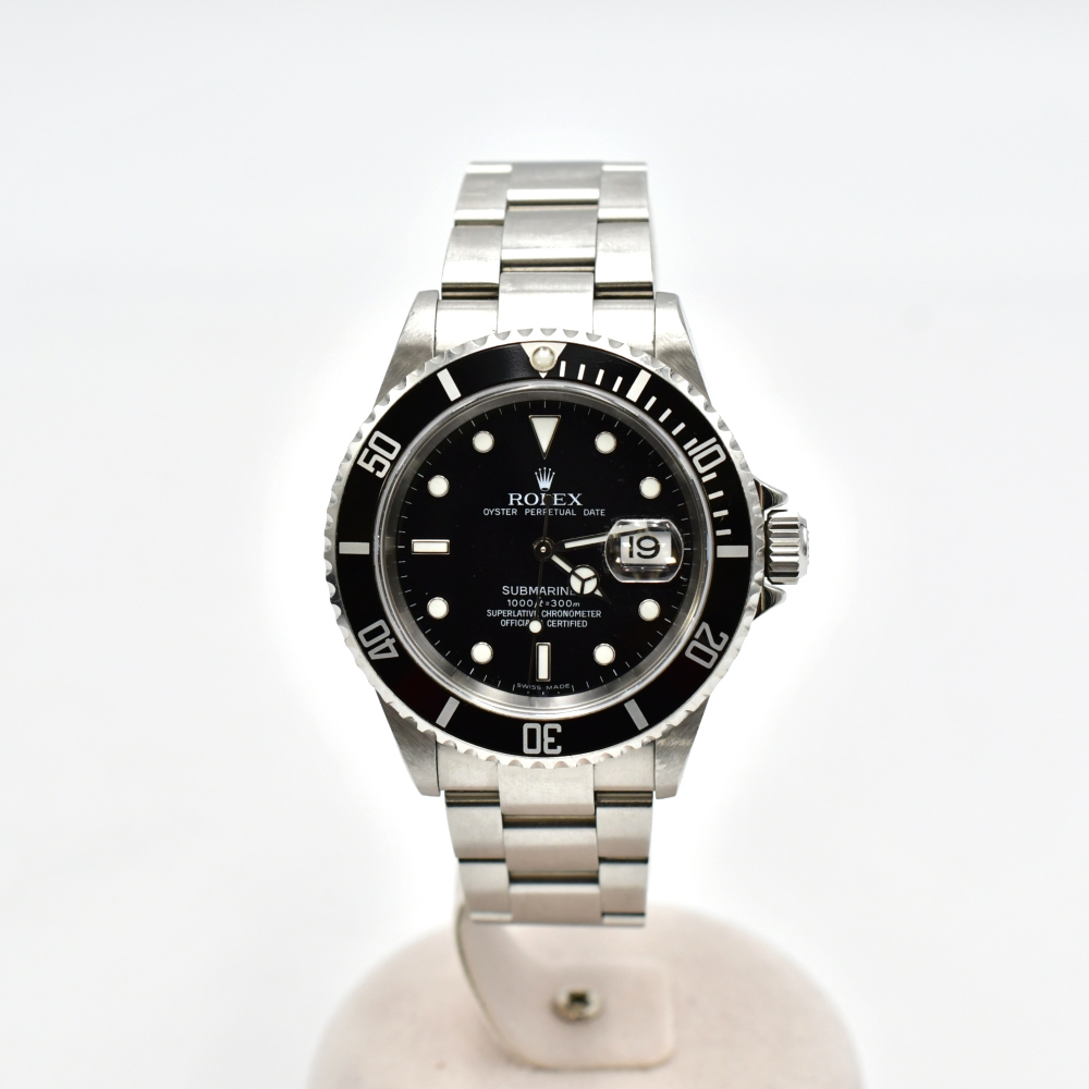 ロレックス サブマリーナデイト 黒文字盤 SS/AT 16610【買取日：2024年6月10日】 Bランク