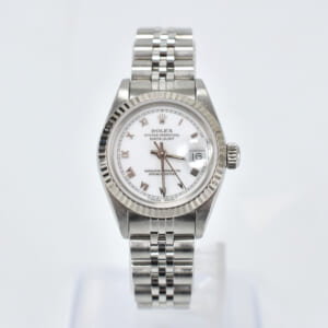 ロレックス デイトジャスト 白ローマ文字盤 SS/AT 69174 買取実績【買取日：2024年5月28日】
