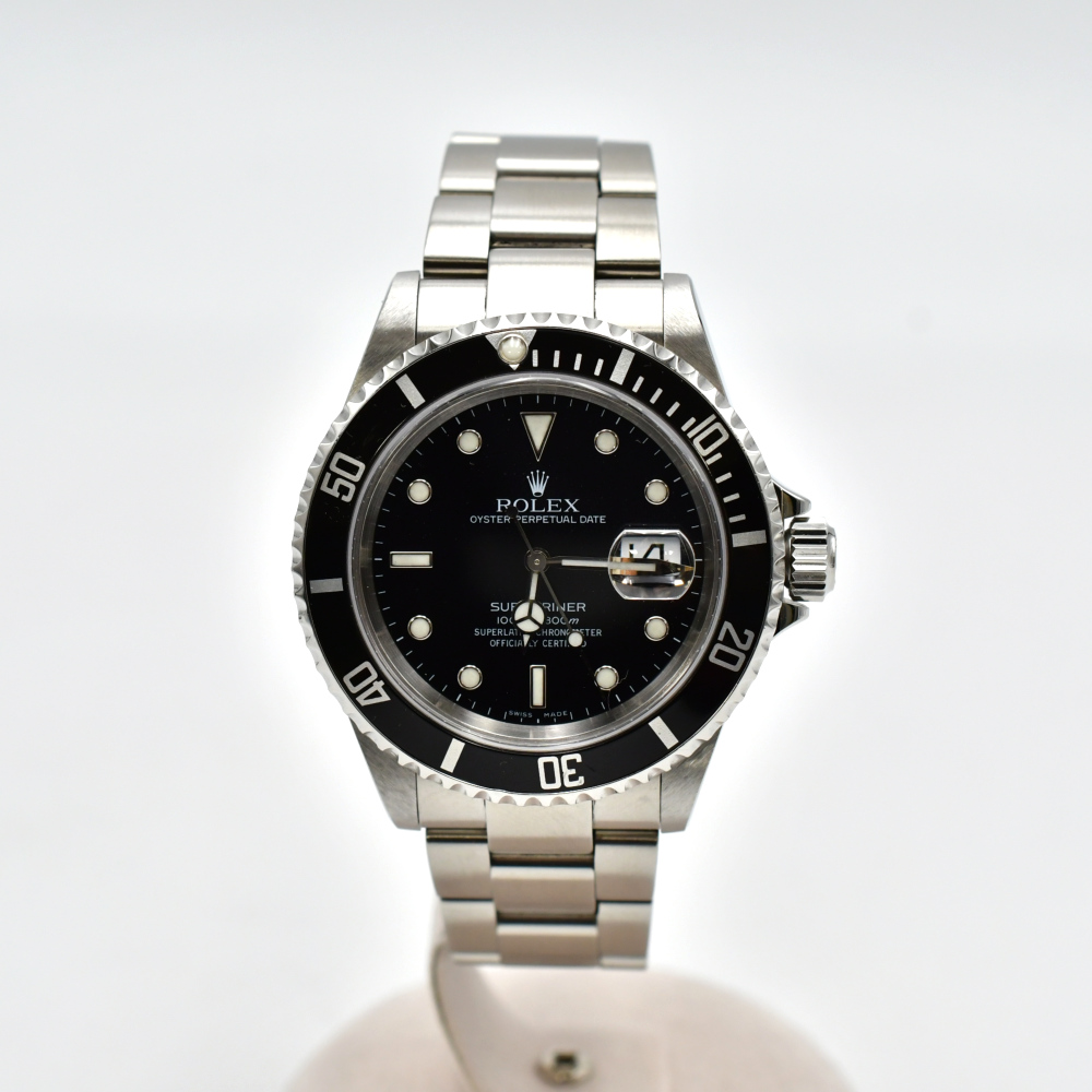 ロレックス サブマリーナデイト 黒文字盤 SS/AT 16610【買取日:2024年6月7日】 ABランク