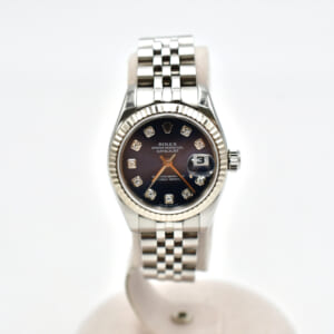 ロレックス デイトジャスト ネイビー文字盤 10PD SS×WG/AT 179174 買取実績【買取日：2024年5月31日】