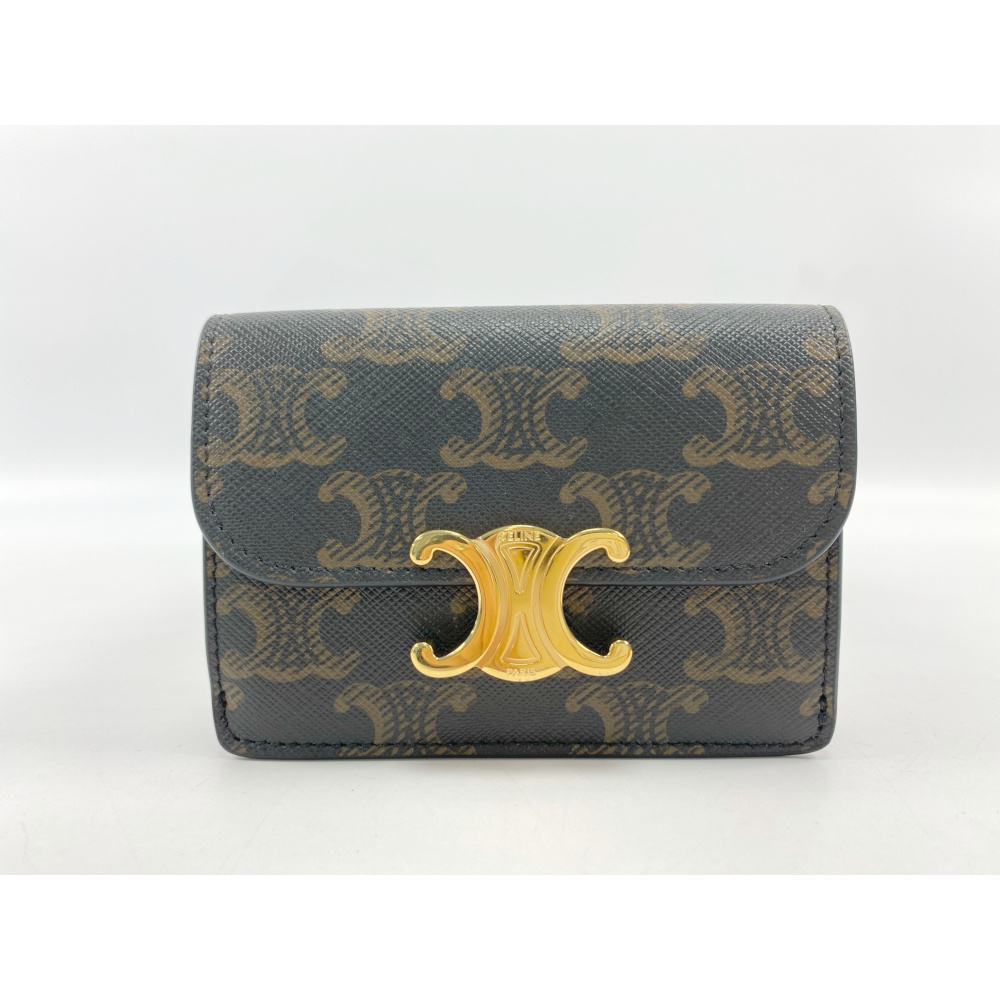 セリーヌ トリオンフ 総柄 PVC×レザー Aランク