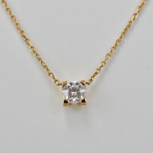 カルティエ C ドゥ カルティエ セッティング ダイヤネックレス K18 直径4.5mm