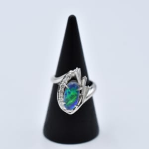 オパール ダイヤリング Pm900 1.43ct 0.57ct 買取実績【買取日：2023年3月20日】