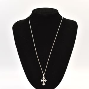 ダイヤネックレス K10WG 0.218ct 0.120ct 0.204ct
