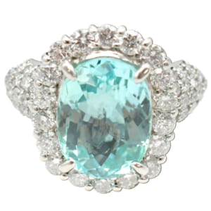 パライバトルマリン リング Pt900 Pa5.42ct D1.57ct 買取実績【買取日：2023年4月4日】