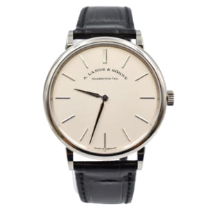 A.ランゲ＆ゾーネ サクソニア フラッハ 白文字盤 買取実績【買取日：2023年4月24日】