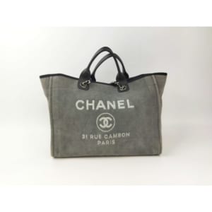 シャネル ドーヴィル GM ショッピングトートバッグ グレー デニム SV金具 買取実績【買取日：2023年1月8日】