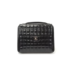 シャネル チョコバー ハンドバッグ 黒 パテント 買取実績【買取日：2023年2月13日】