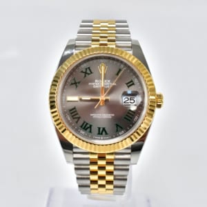 ロレックス デイトジャスト 126333 SS×YG AT スレートローマン文字盤 買取実績【買取日：2023年6月10日】