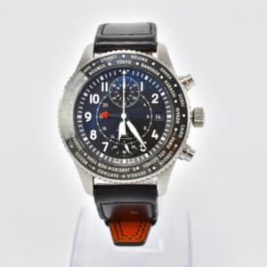 IWC パイロット ウォッチ タイムゾーナー クロノグラフ IW395001 黒文字盤 SS×革/AT 買取実績