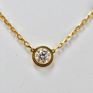 カルティエ ダムールネックレス K18YG 買取実績