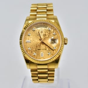 ロレックス デイデイト 118238A YG コンピューター文字盤 買取実績【買取日：2023年1月22日】