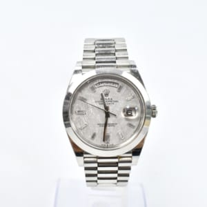 ロレックス デイデイト 228206A PT メテオライト文字盤 買取実績【買取日：2023年2月4日】